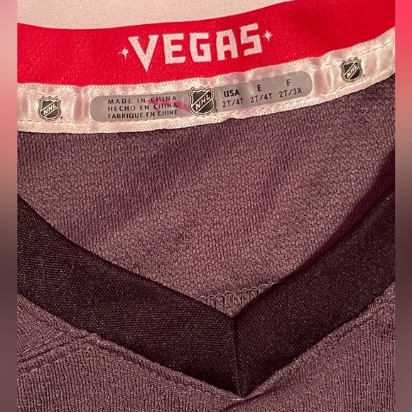 Toddler 2T 4T Vegas Golden Knights Home Jersey - Picture 5 of 6
